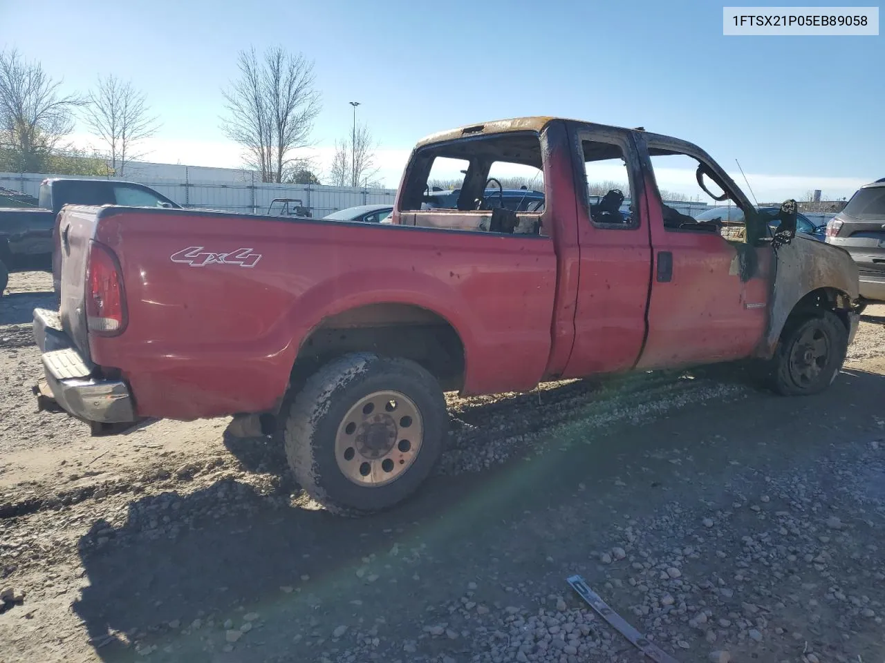 2005 Ford F250 Super Duty VIN: 1FTSX21P05EB89058 Lot: 79013304