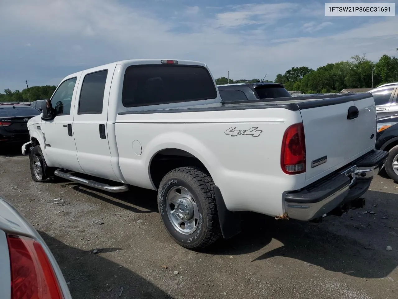 2006 Ford F250 Super Duty VIN: 1FTSW21P86EC31691 Lot: 53408874