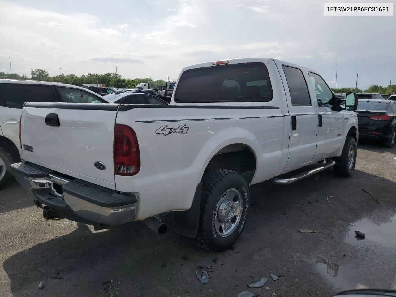 2006 Ford F250 Super Duty VIN: 1FTSW21P86EC31691 Lot: 53408874