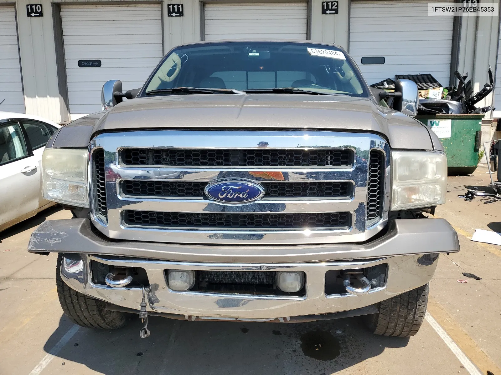 2006 Ford F250 Super Duty VIN: 1FTSW21P76EB45353 Lot: 63620484