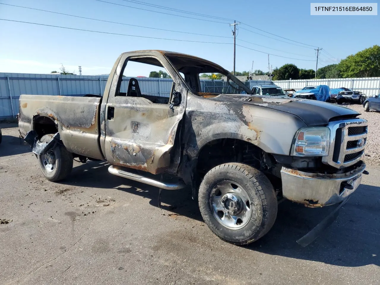 2006 Ford F250 Super Duty VIN: 1FTNF21516EB64850 Lot: 66296814