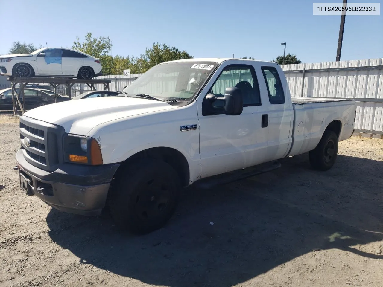 2006 Ford F250 Super Duty VIN: 1FTSX20596EB22332 Lot: 67572084