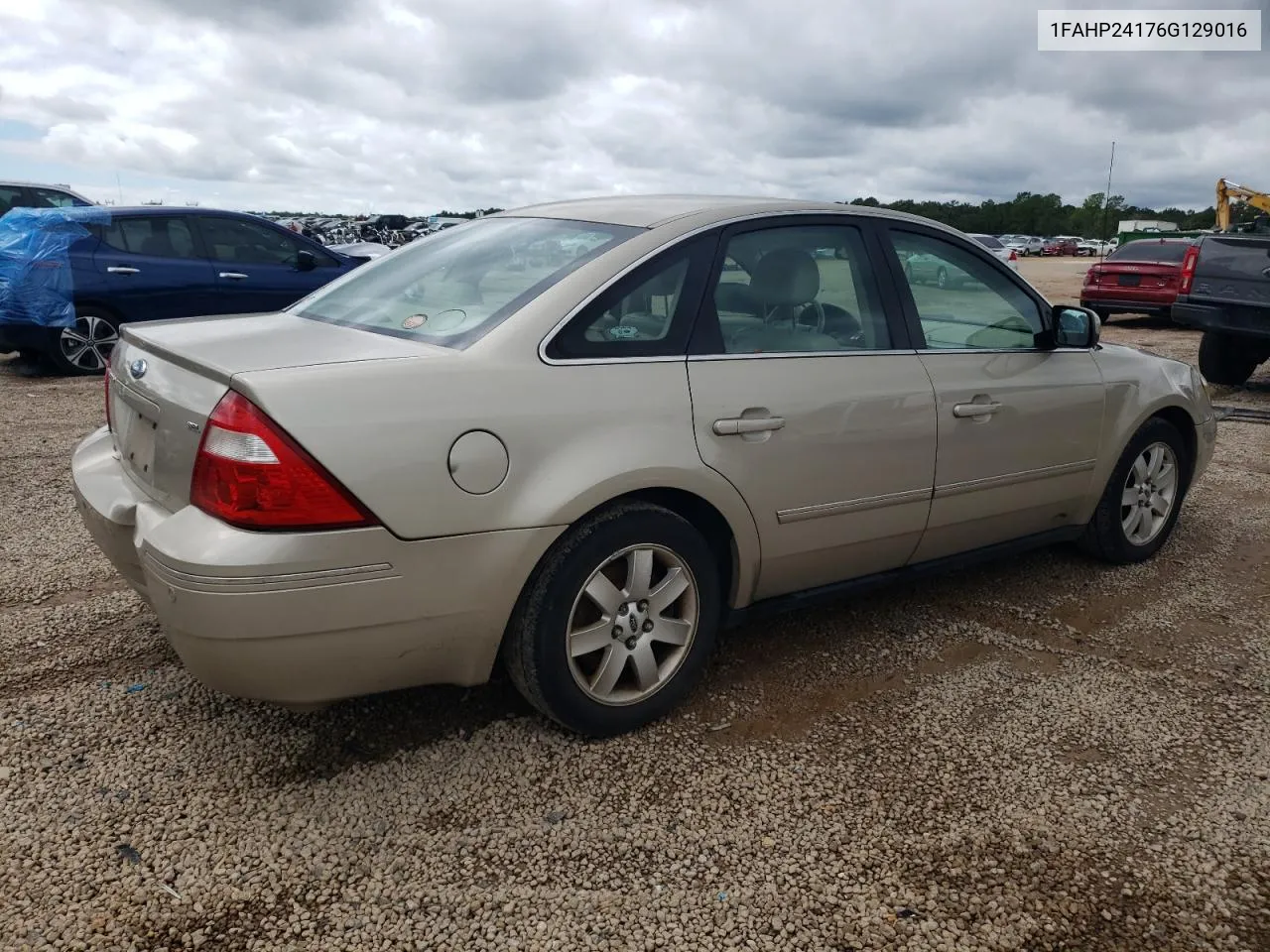 2006 Ford Five Hundred Sel VIN: 1FAHP24176G129016 Lot: 70996694