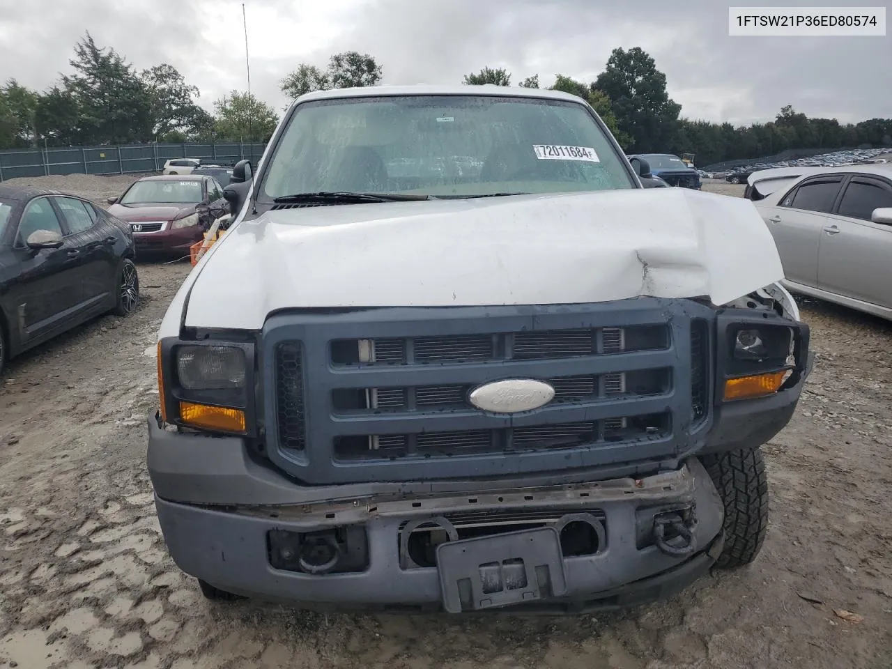 2006 Ford F250 Super Duty VIN: 1FTSW21P36ED80574 Lot: 72011684