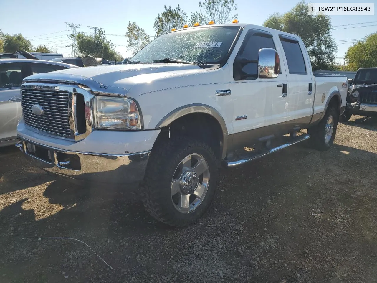 2006 Ford F250 Super Duty VIN: 1FTSW21P16EC83843 Lot: 72142244