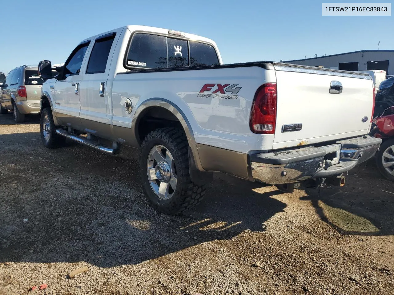 2006 Ford F250 Super Duty VIN: 1FTSW21P16EC83843 Lot: 72142244