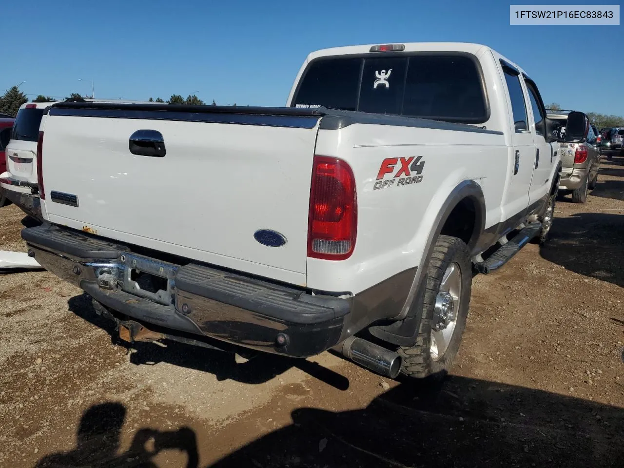 2006 Ford F250 Super Duty VIN: 1FTSW21P16EC83843 Lot: 72142244