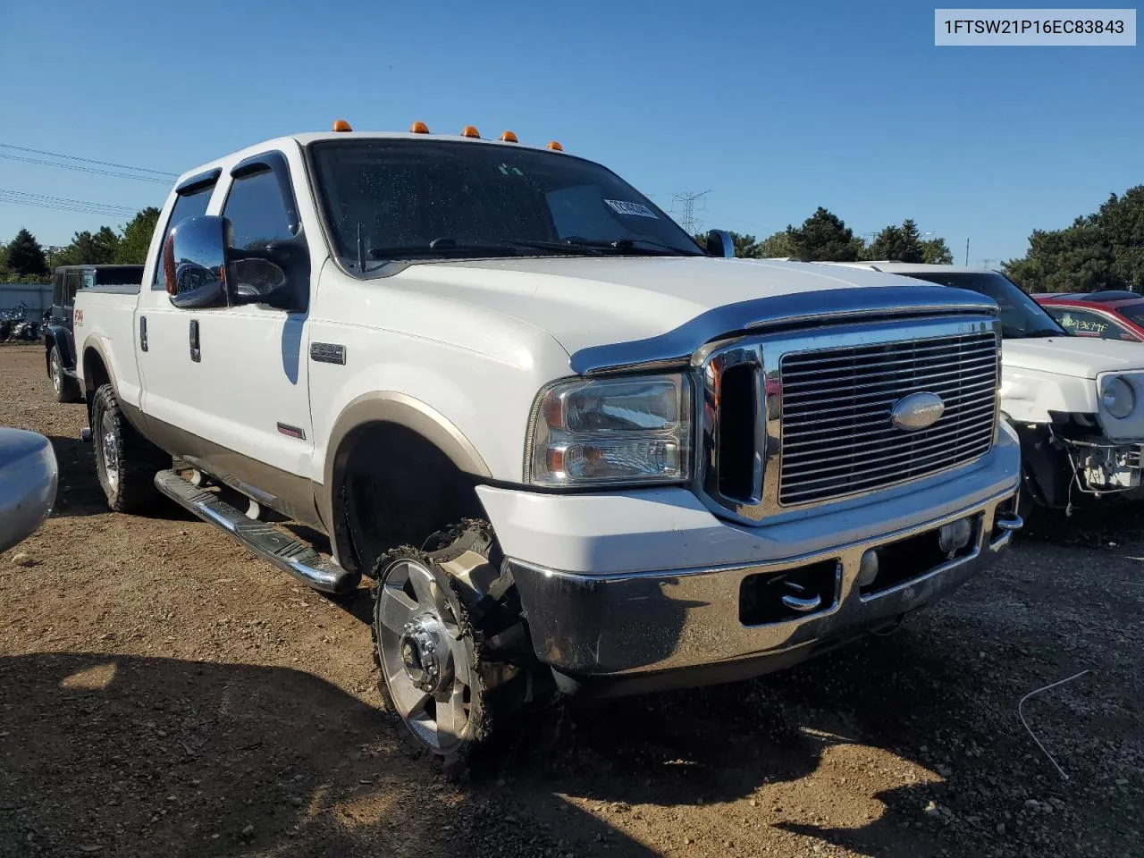 2006 Ford F250 Super Duty VIN: 1FTSW21P16EC83843 Lot: 72142244