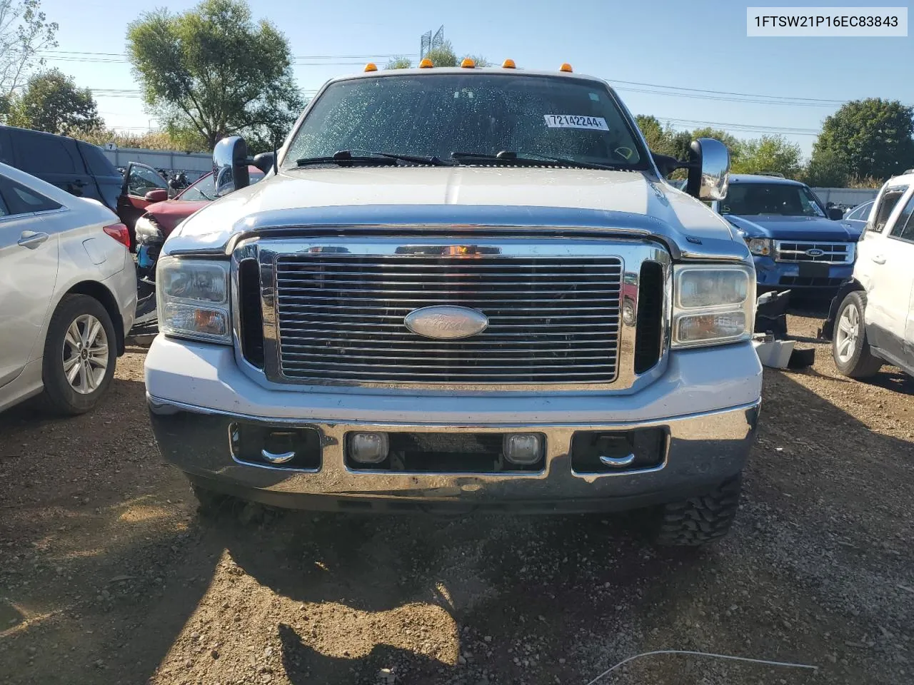 2006 Ford F250 Super Duty VIN: 1FTSW21P16EC83843 Lot: 72142244