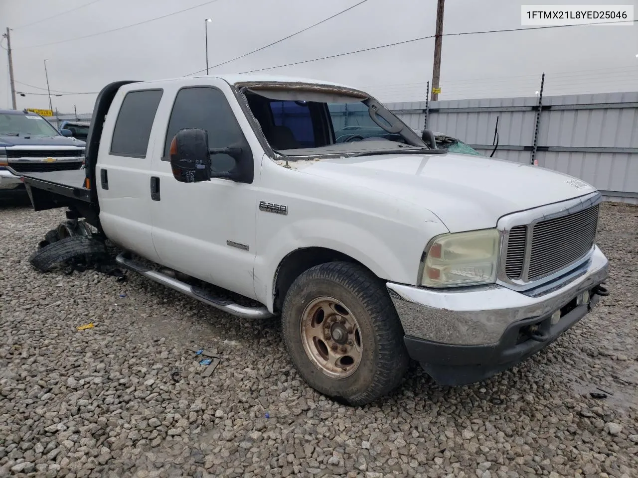 2006 Ford F250 Super VIN: 1FTMX21L8YED25046 Lot: 72507954