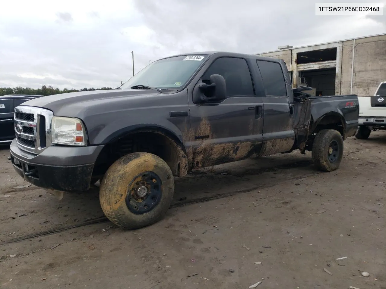 2006 Ford F250 Super Duty VIN: 1FTSW21P66ED32468 Lot: 72513264