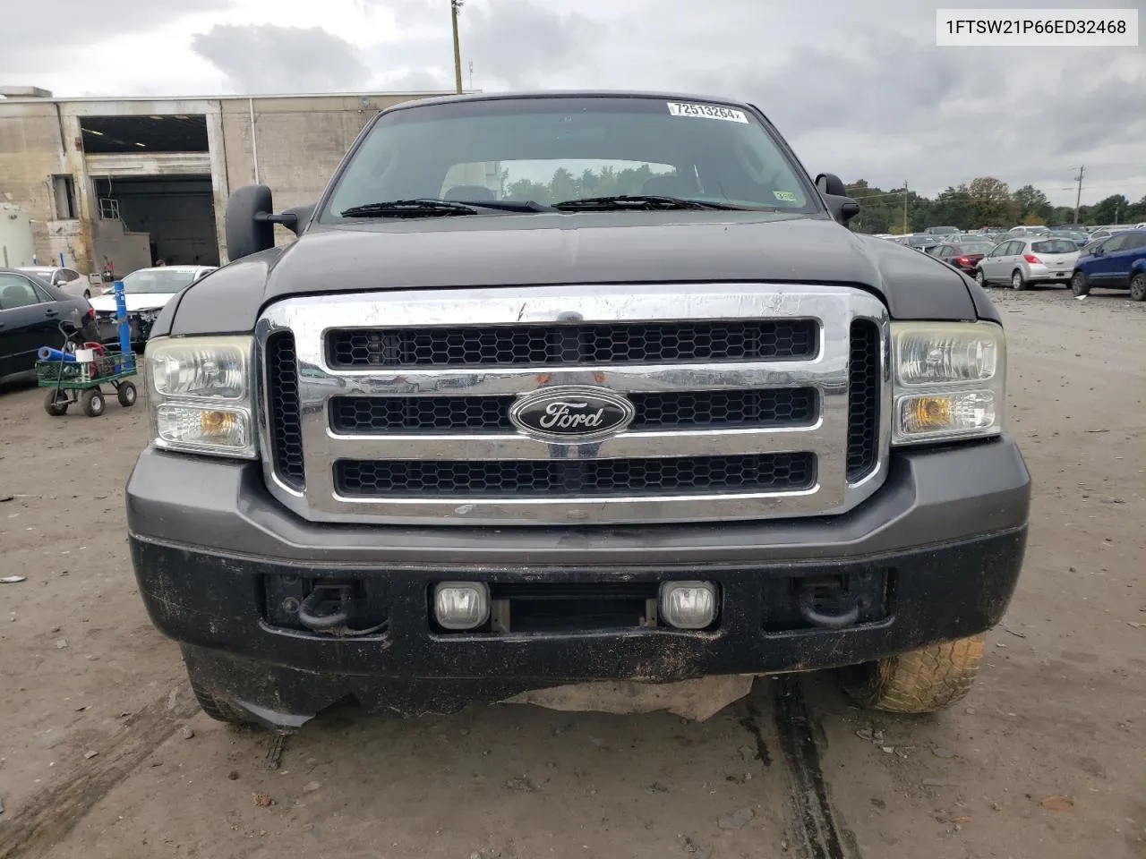 2006 Ford F250 Super Duty VIN: 1FTSW21P66ED32468 Lot: 72513264