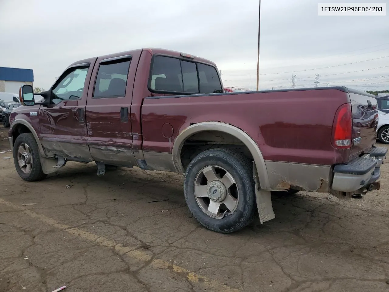 2006 Ford F250 Super Duty VIN: 1FTSW21P96ED64203 Lot: 73116464