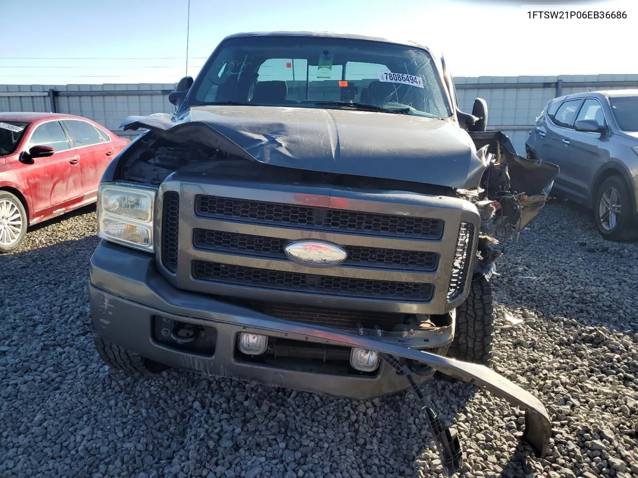 2006 Ford F250 Super Duty VIN: 1FTSW21P06EB36686 Lot: 78086494