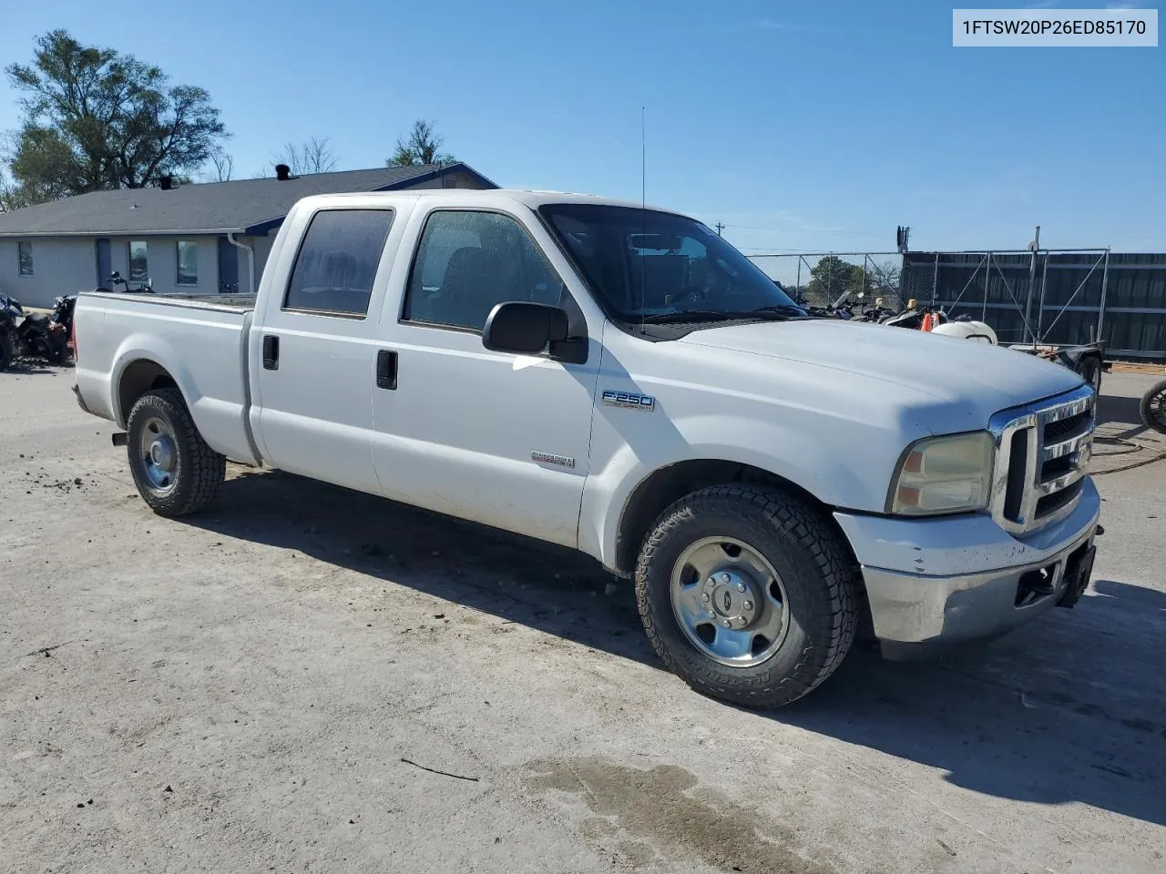 2006 Ford F250 Super Duty VIN: 1FTSW20P26ED85170 Lot: 80623354