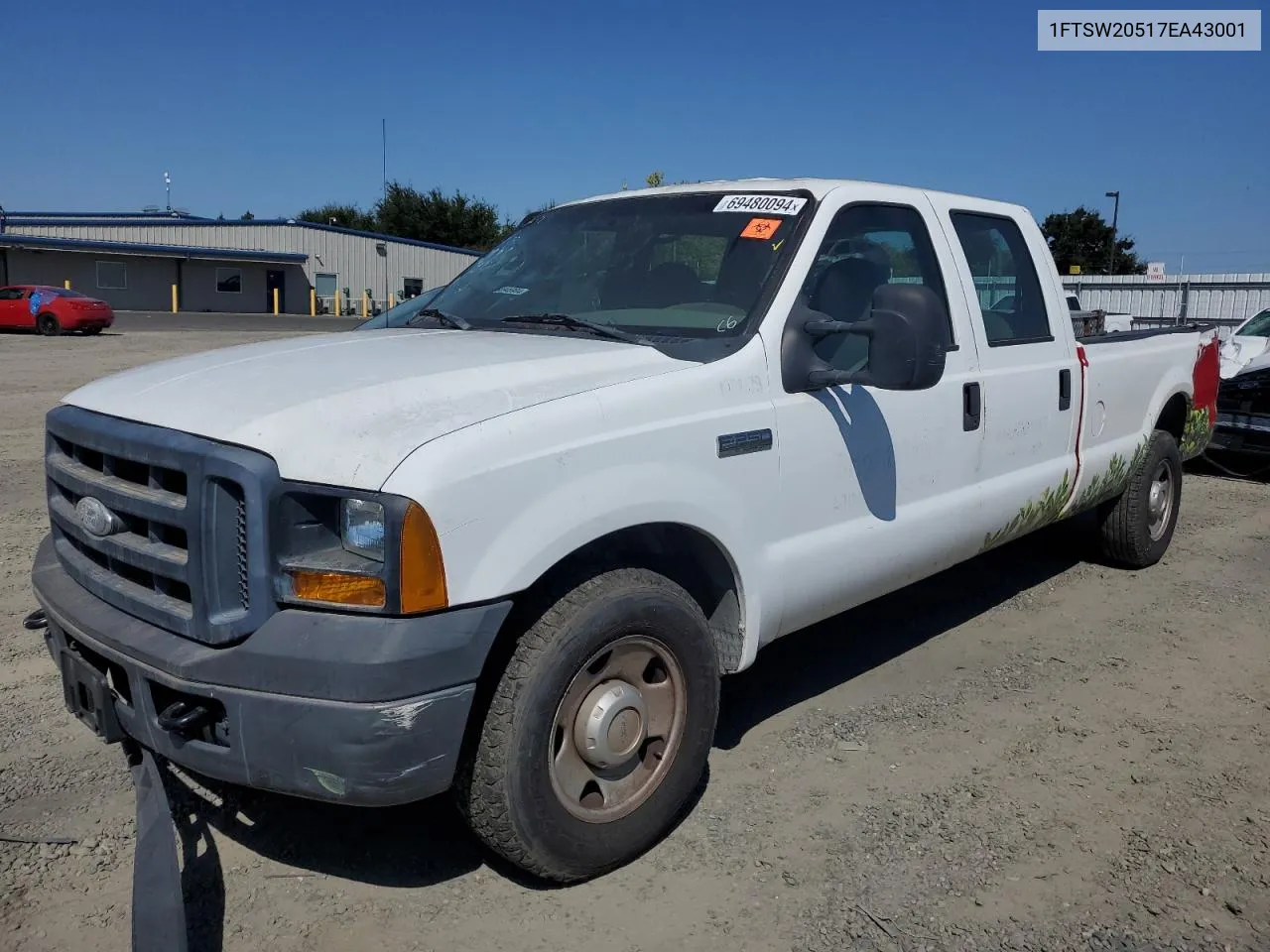 2007 Ford F250 Super Duty VIN: 1FTSW20517EA43001 Lot: 69480094