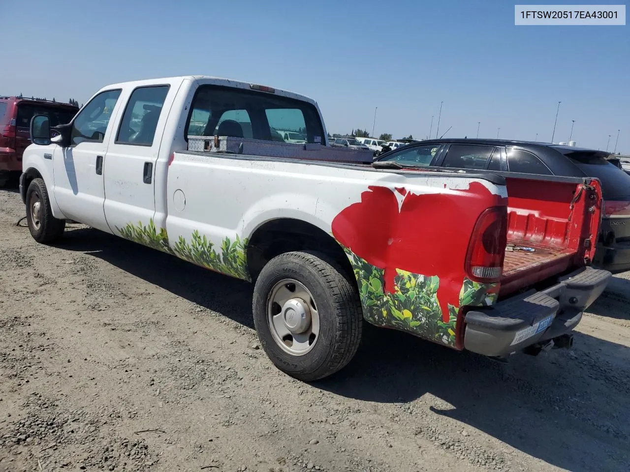 2007 Ford F250 Super Duty VIN: 1FTSW20517EA43001 Lot: 69480094