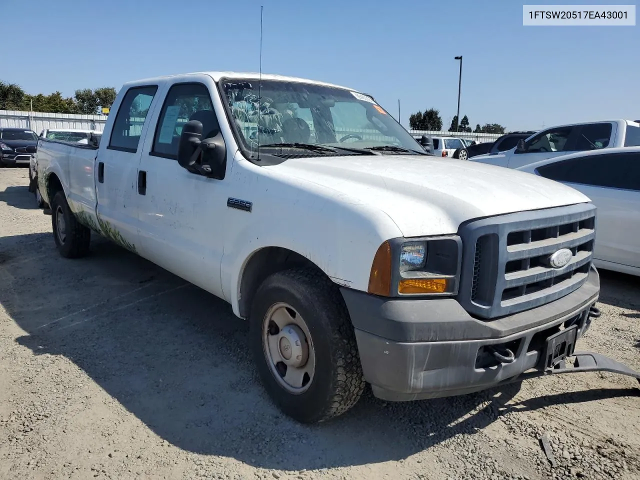 2007 Ford F250 Super Duty VIN: 1FTSW20517EA43001 Lot: 69480094