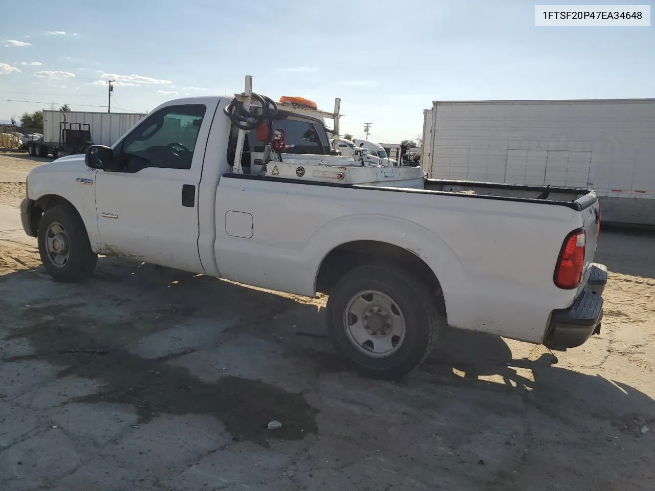 2007 Ford F250 Super Duty VIN: 1FTSF20P47EA34648 Lot: 74247464