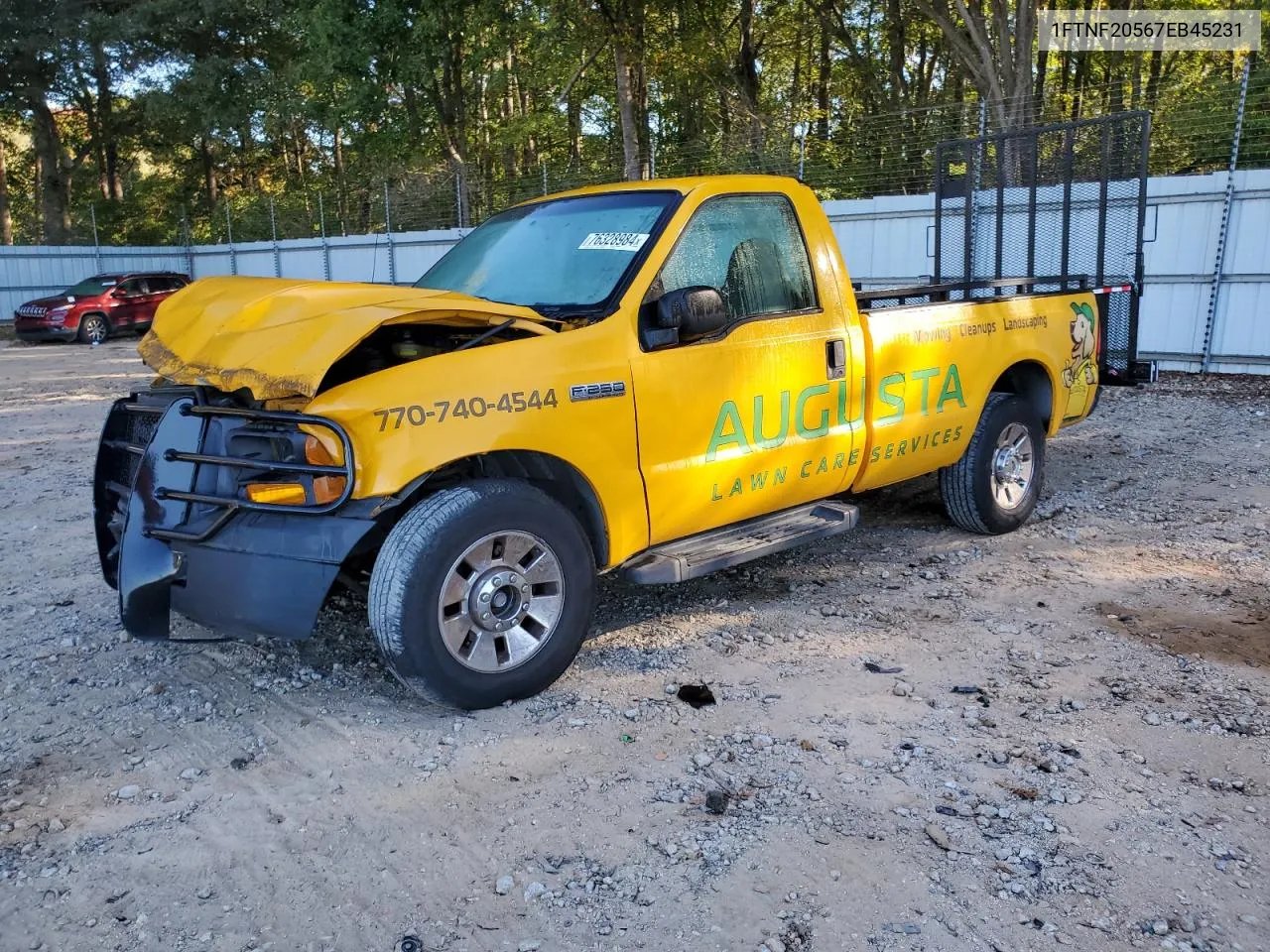 2007 Ford F250 Super Duty VIN: 1FTNF20567EB45231 Lot: 76328984