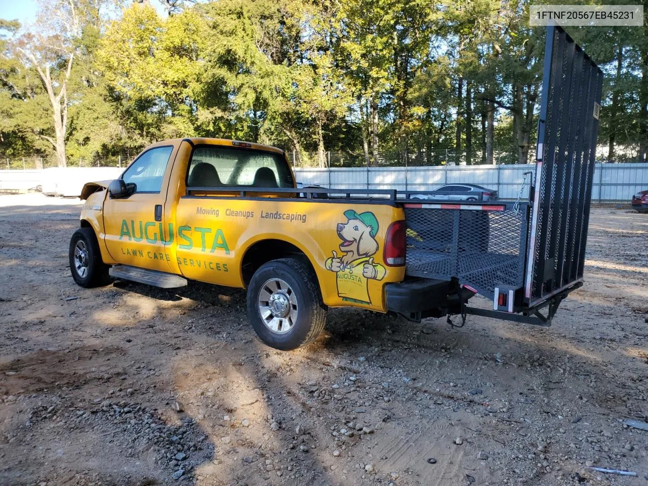 2007 Ford F250 Super Duty VIN: 1FTNF20567EB45231 Lot: 76328984