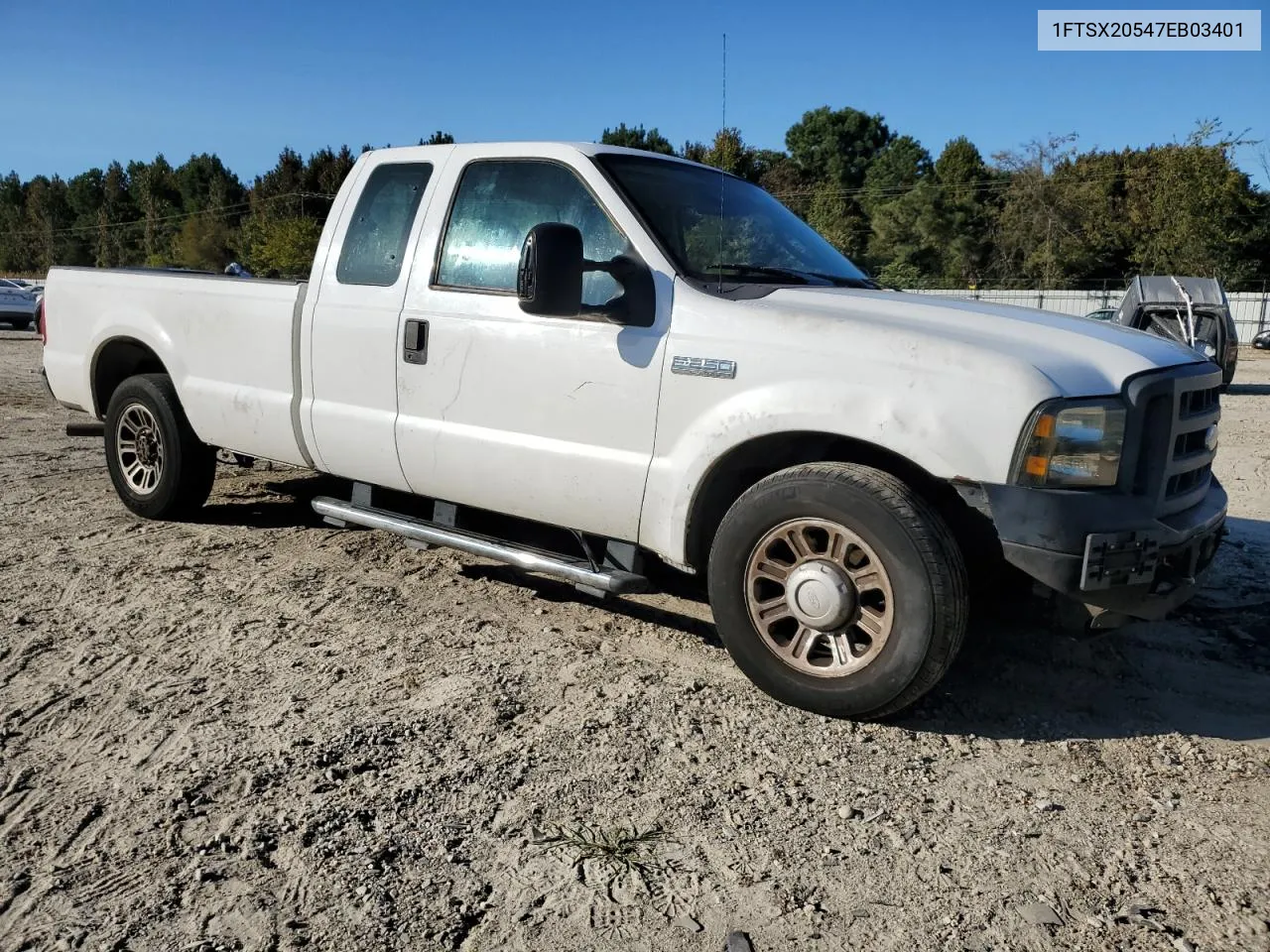 2007 Ford F250 Super Duty VIN: 1FTSX20547EB03401 Lot: 77347914