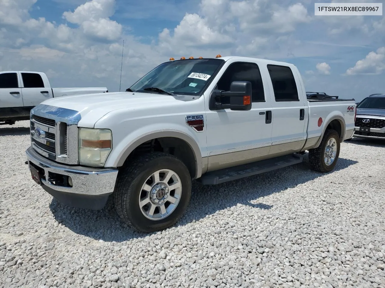 2008 Ford F250 Super Duty VIN: 1FTSW21RX8EC89967 Lot: 58134274