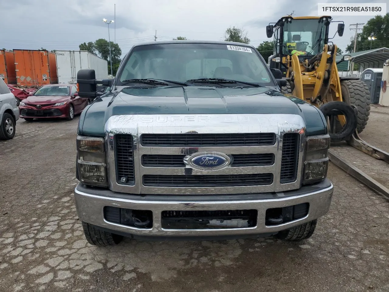 2008 Ford F250 Super Duty VIN: 1FTSX21R98EA51850 Lot: 61334104