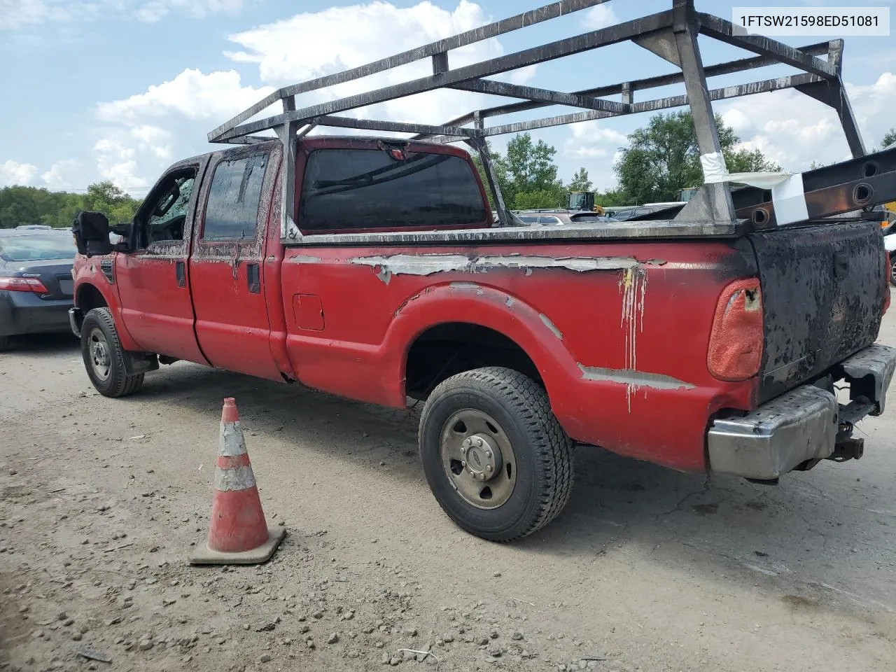 2008 Ford F250 Super Duty VIN: 1FTSW21598ED51081 Lot: 63385604