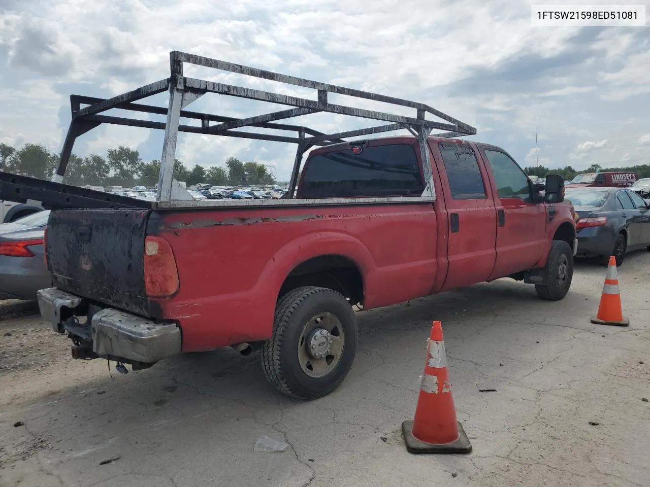 2008 Ford F250 Super Duty VIN: 1FTSW21598ED51081 Lot: 63385604