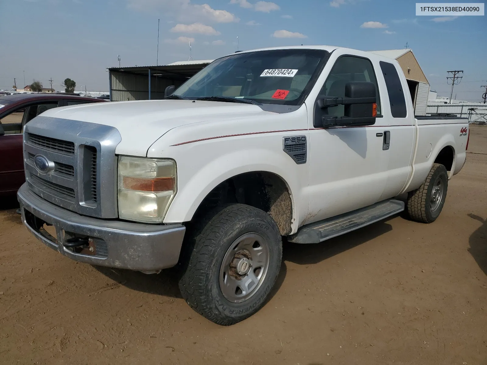 2008 Ford F250 Super Duty VIN: 1FTSX21538ED40090 Lot: 64870424