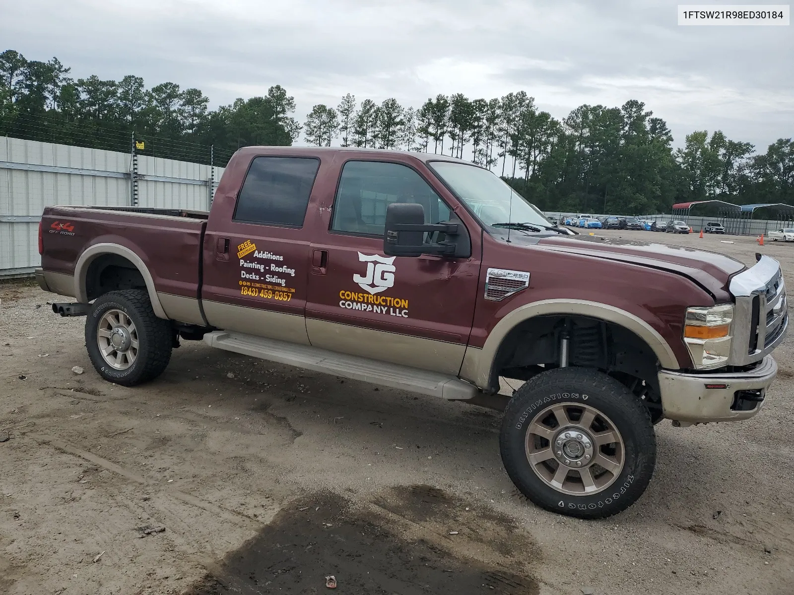 2008 Ford F250 Super Duty VIN: 1FTSW21R98ED30184 Lot: 65171054