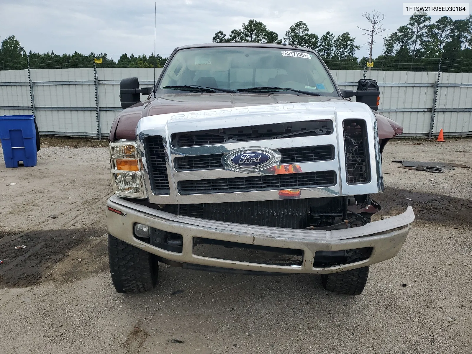 2008 Ford F250 Super Duty VIN: 1FTSW21R98ED30184 Lot: 65171054