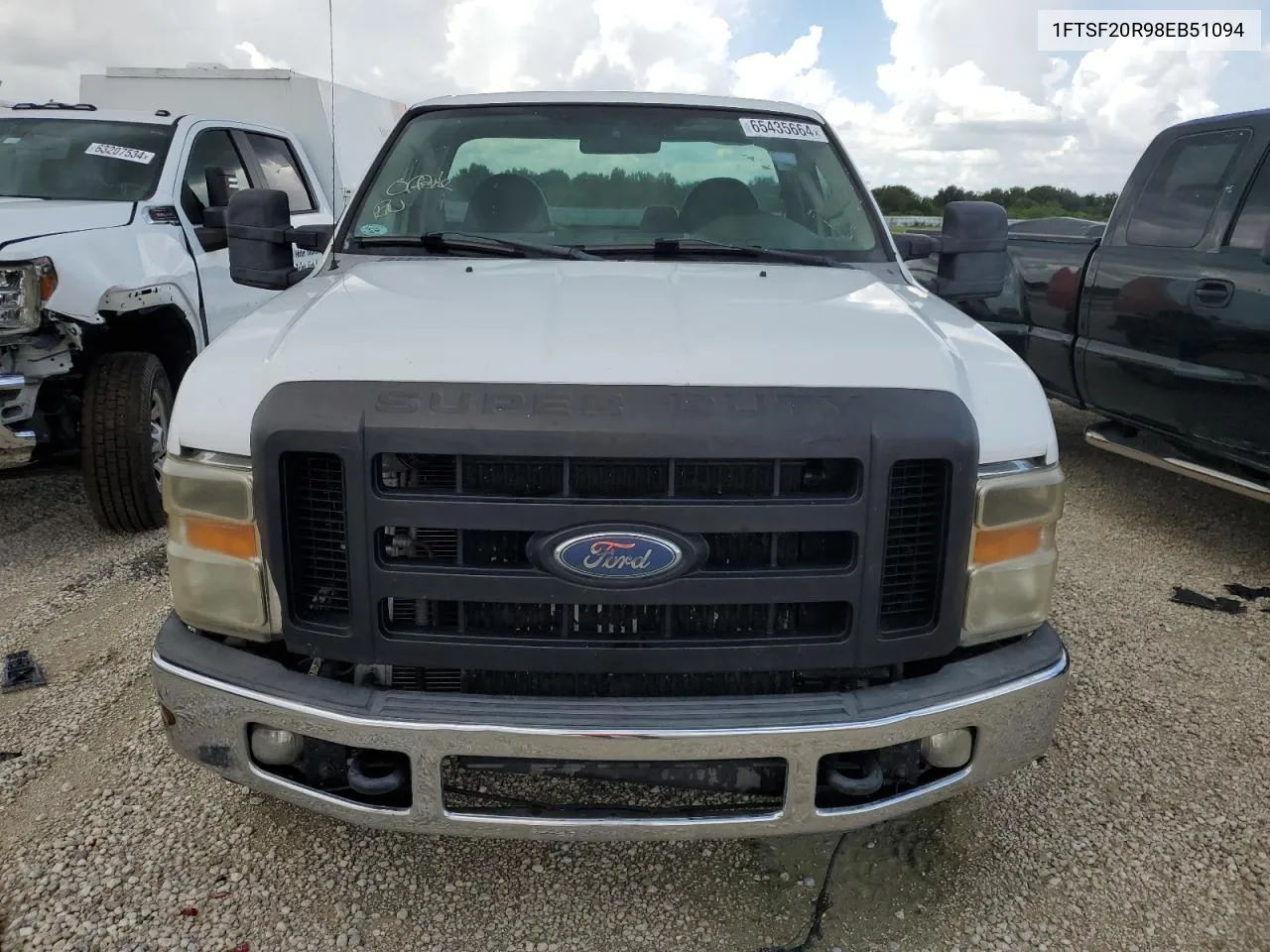 2008 Ford F250 Super Duty VIN: 1FTSF20R98EB51094 Lot: 65435664