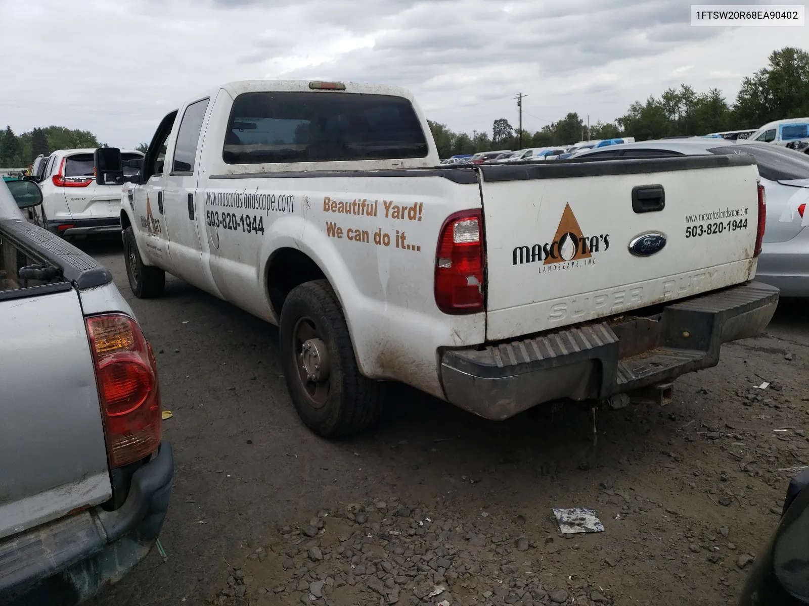 2008 Ford F250 Super Duty VIN: 1FTSW20R68EA90402 Lot: 67507004