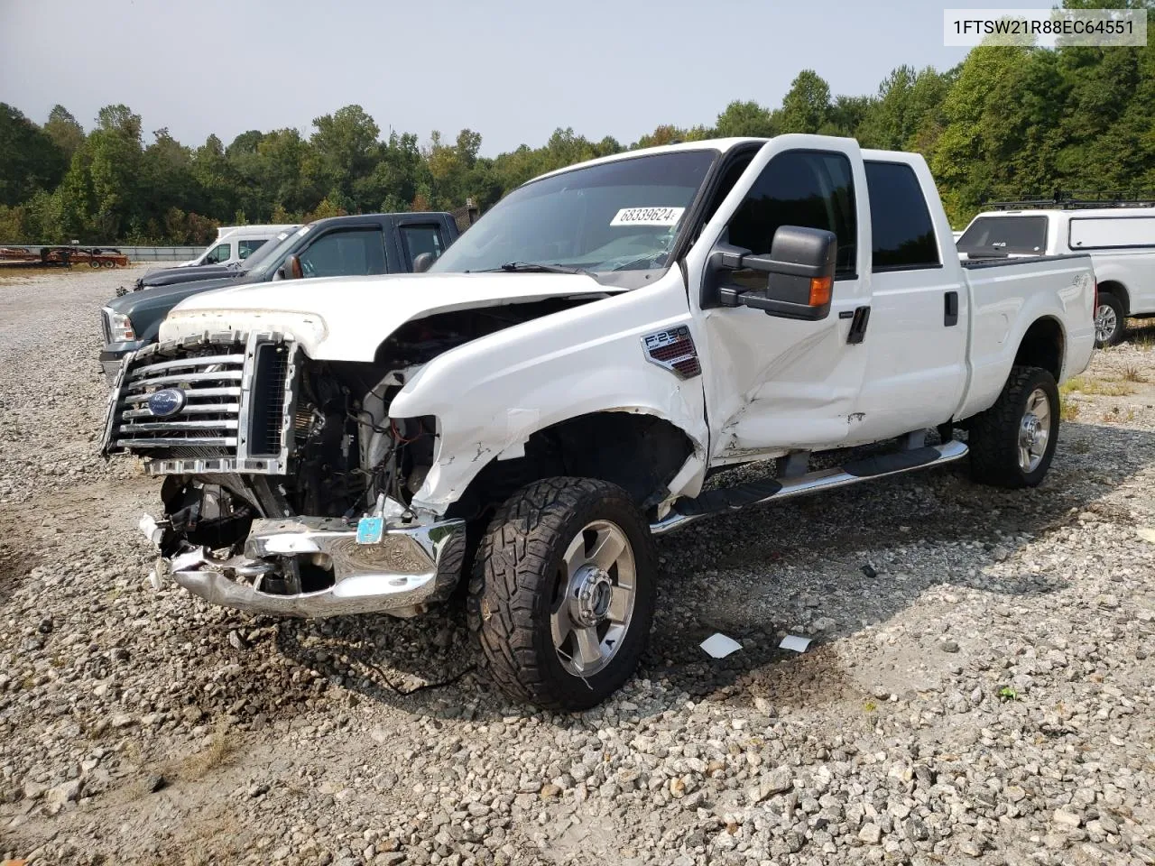 2008 Ford F250 Super Duty VIN: 1FTSW21R88EC64551 Lot: 68339624