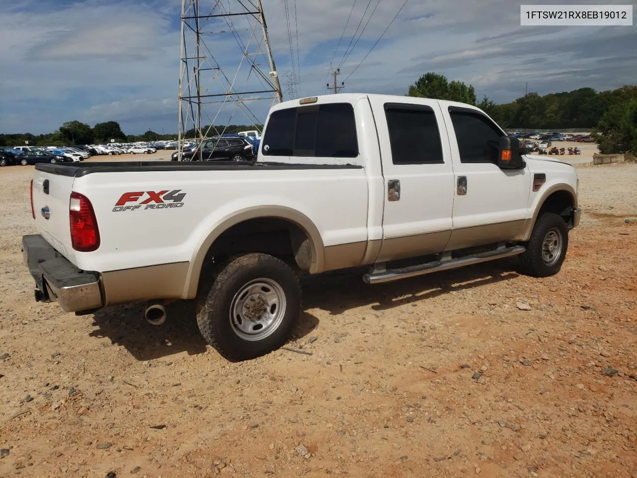 2008 Ford F250 Super Duty VIN: 1FTSW21RX8EB19012 Lot: 69202264