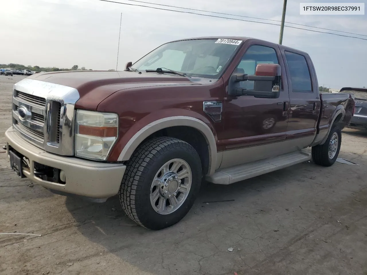 2008 Ford F250 Super Duty VIN: 1FTSW20R98EC37991 Lot: 70170944