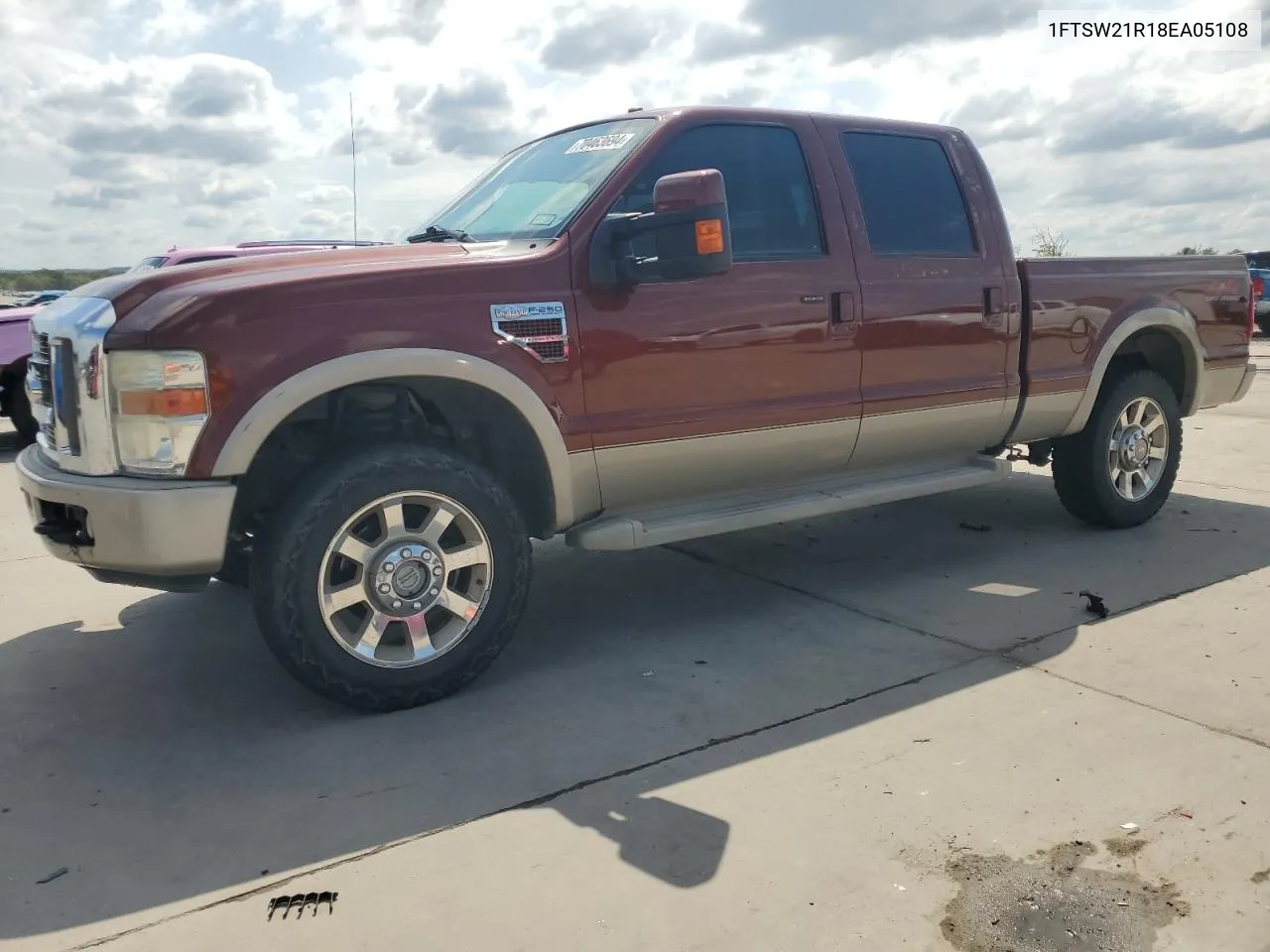 2008 Ford F250 Super Duty VIN: 1FTSW21R18EA05108 Lot: 70463694