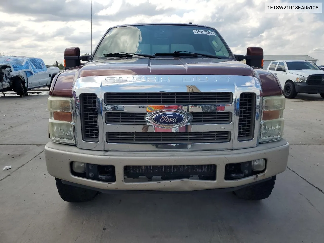 2008 Ford F250 Super Duty VIN: 1FTSW21R18EA05108 Lot: 70463694