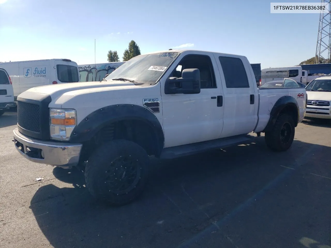 2008 Ford F250 Super Duty VIN: 1FTSW21R78EB36382 Lot: 70467384