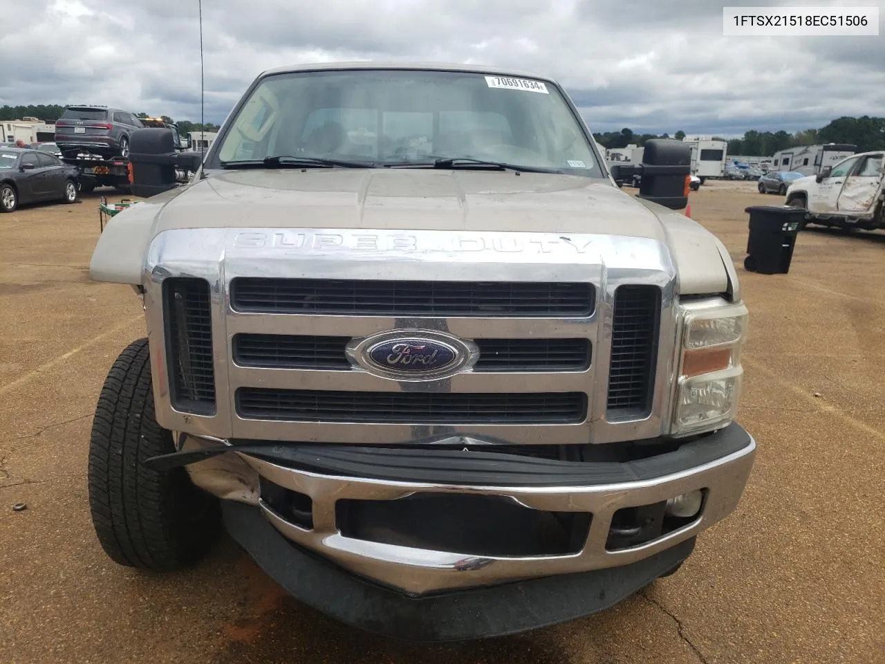 2008 Ford F250 Super Duty VIN: 1FTSX21518EC51506 Lot: 70691634