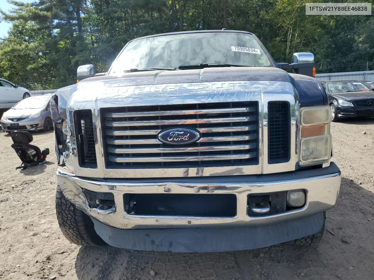 2008 Ford F250 Super Duty VIN: 1FTSW21Y88EE46838 Lot: 70905834