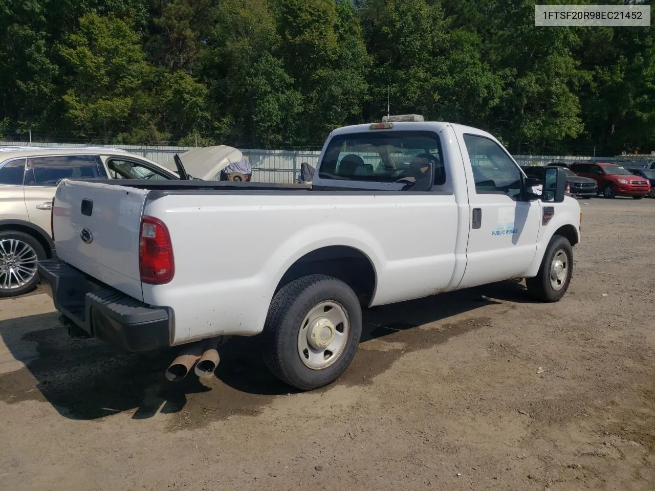 2008 Ford F250 Super Duty VIN: 1FTSF20R98EC21452 Lot: 72365584