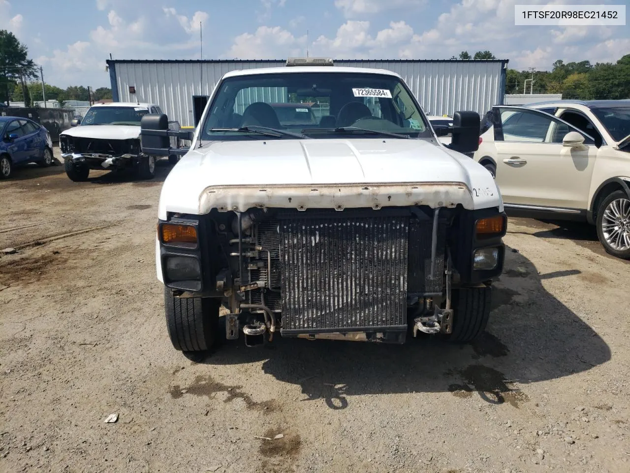 2008 Ford F250 Super Duty VIN: 1FTSF20R98EC21452 Lot: 72365584