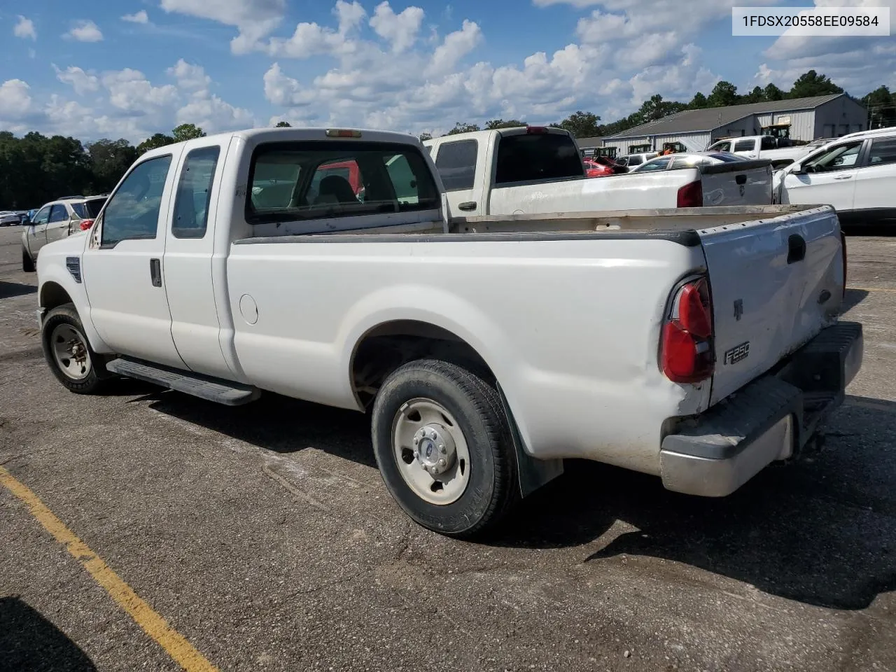 2008 Ford F250 Super Duty VIN: 1FDSX20558EE09584 Lot: 72550644