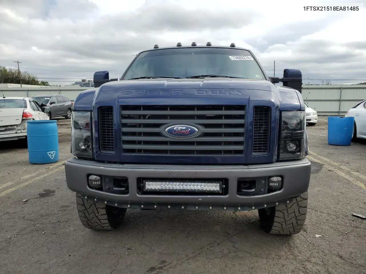 2008 Ford F250 Super Duty VIN: 1FTSX21518EA81485 Lot: 73603274