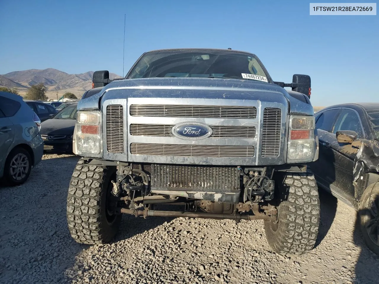 2008 Ford F250 Super Duty VIN: 1FTSW21R28EA72669 Lot: 74467234