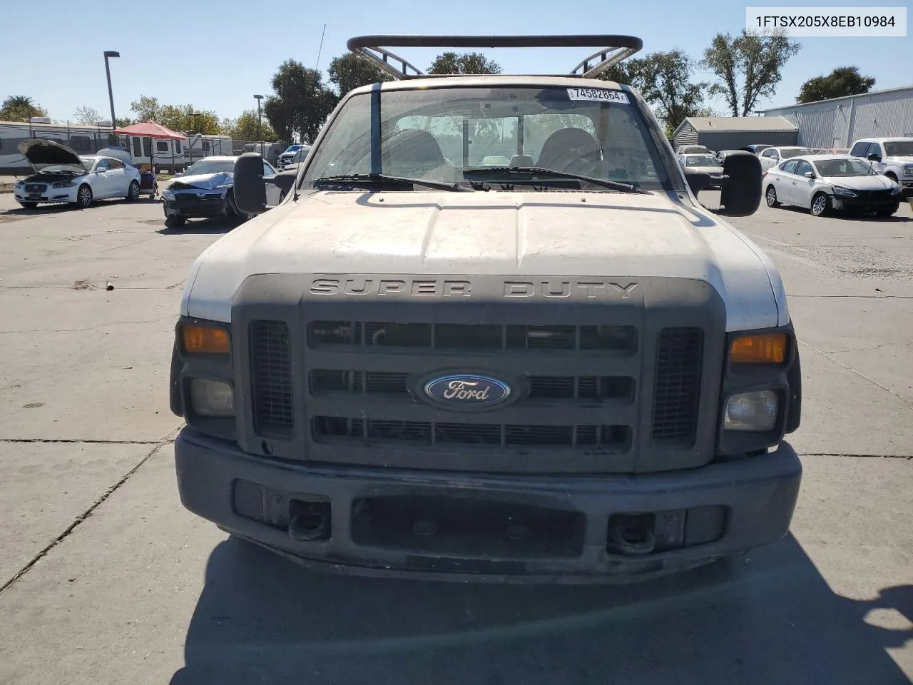 2008 Ford F250 Super Duty VIN: 1FTSX205X8EB10984 Lot: 74582864