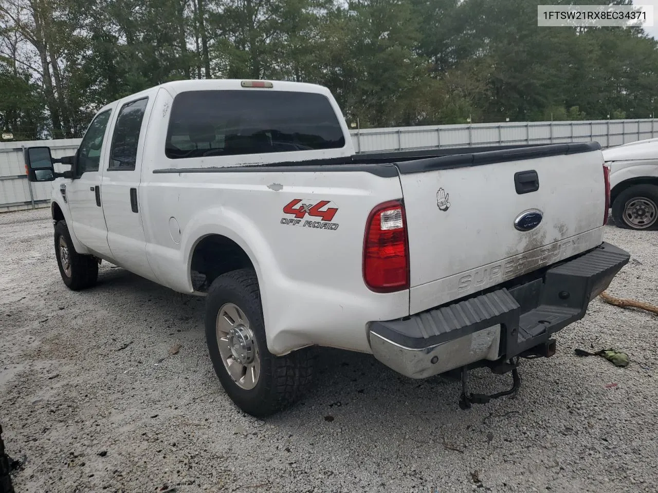 2008 Ford F250 Super Duty VIN: 1FTSW21RX8EC34371 Lot: 74821624